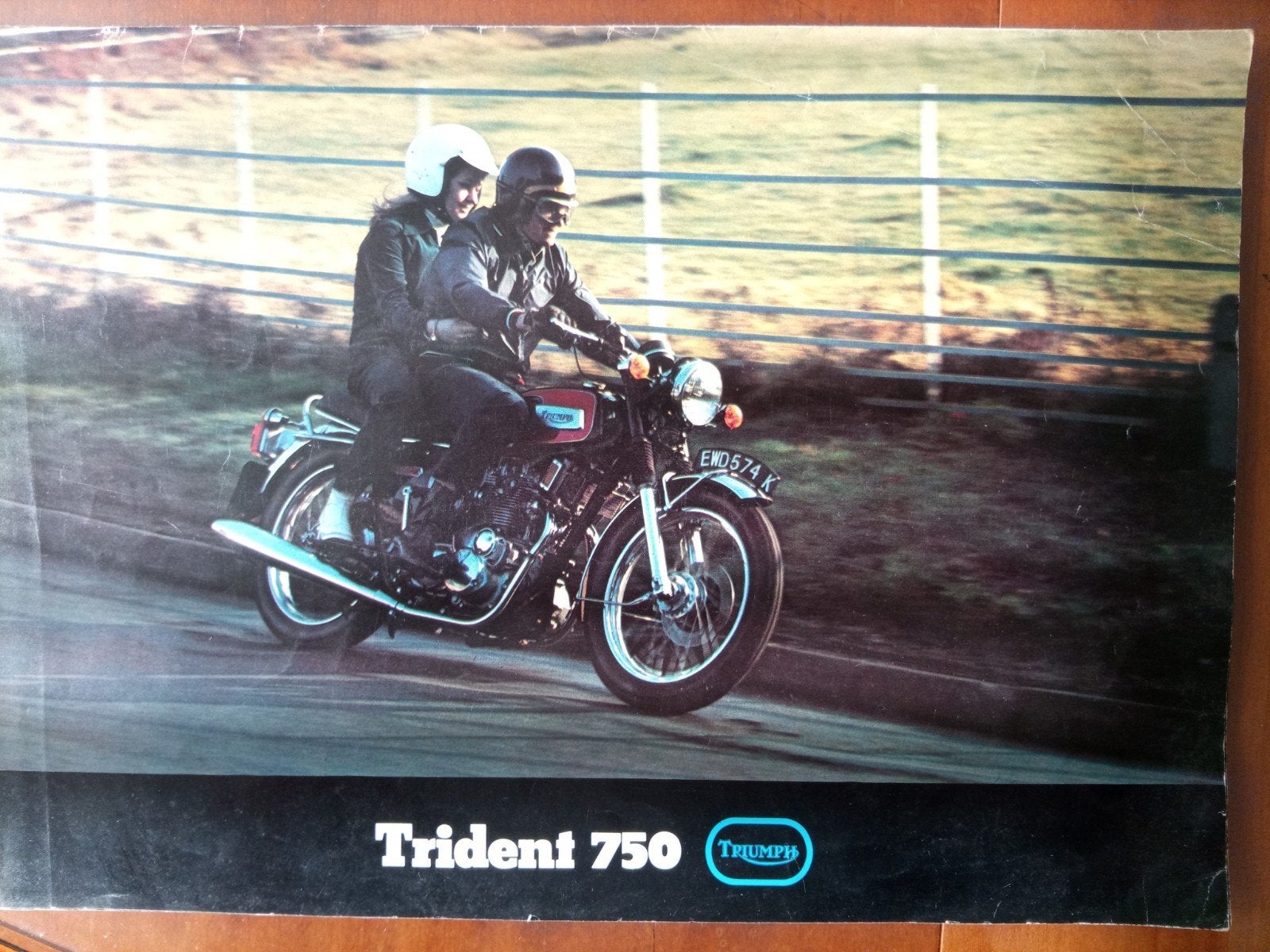 Triumph Trident T150V Folder - Origineel uit de jaren '70, Ophalen of Verzenden