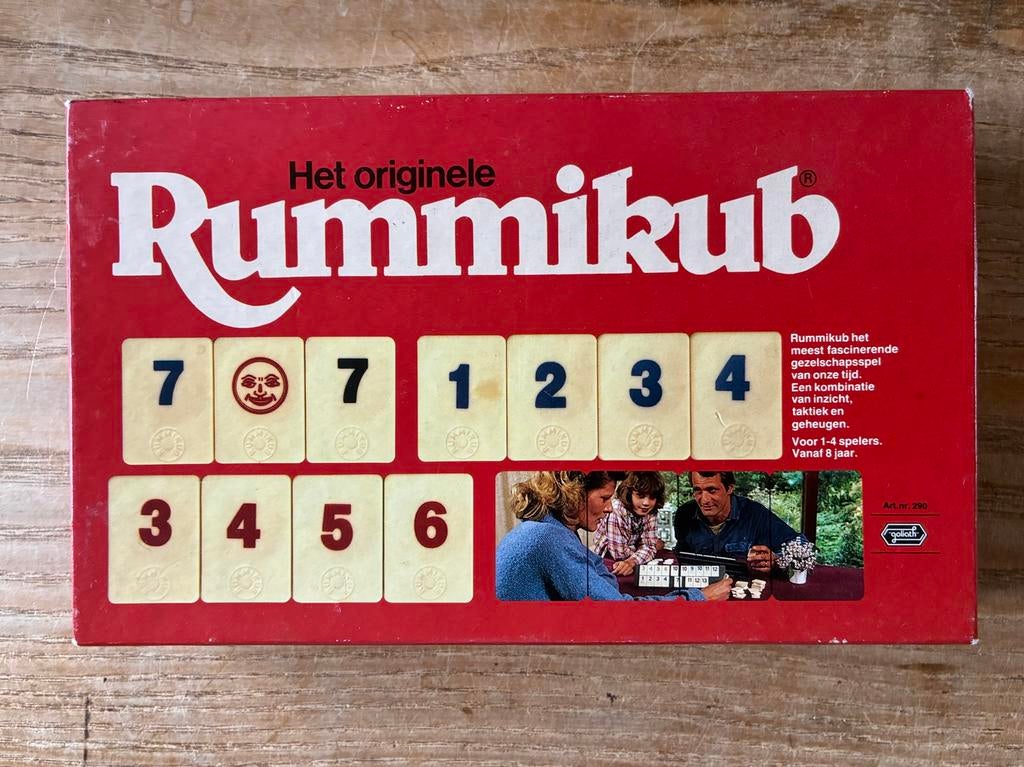 Goliath - reis rummikub rood 290 (voor 1-4 spelers, 8+jaar), Goliath, Ophalen of Verzenden, Zo goed als nieuw, Een of twee spelers