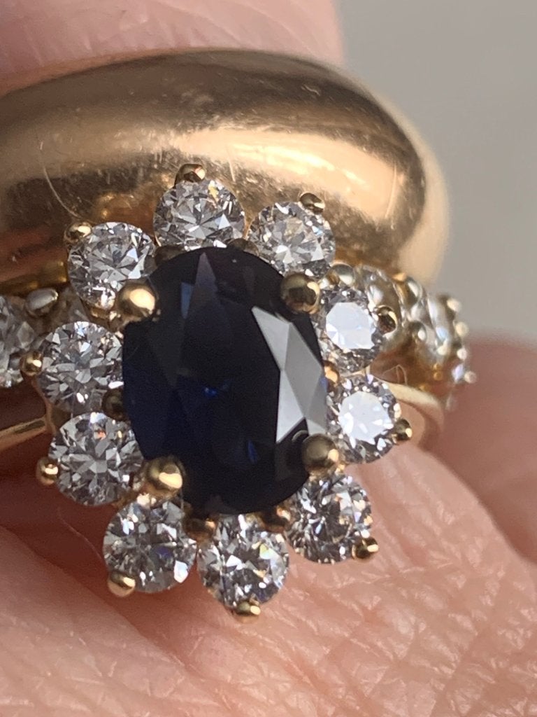 9 karaat goud ring, Ophalen, Met edelsteen, Dame, Goud
