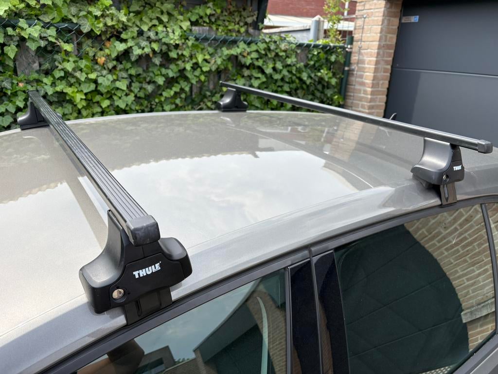 Thule squarebar dakdragers tbv Golf 7 - compleet, Auto diversen, Dakdragers, Ophalen, Gebruikt