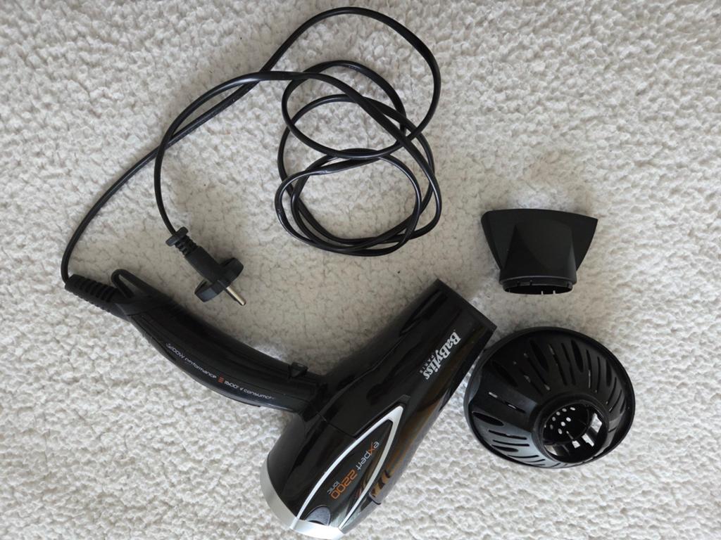 BaByliss Expert 2200 Ionic Föhn - Zwart, Ophalen of Verzenden, Zo goed als nieuw, Haarverzorging