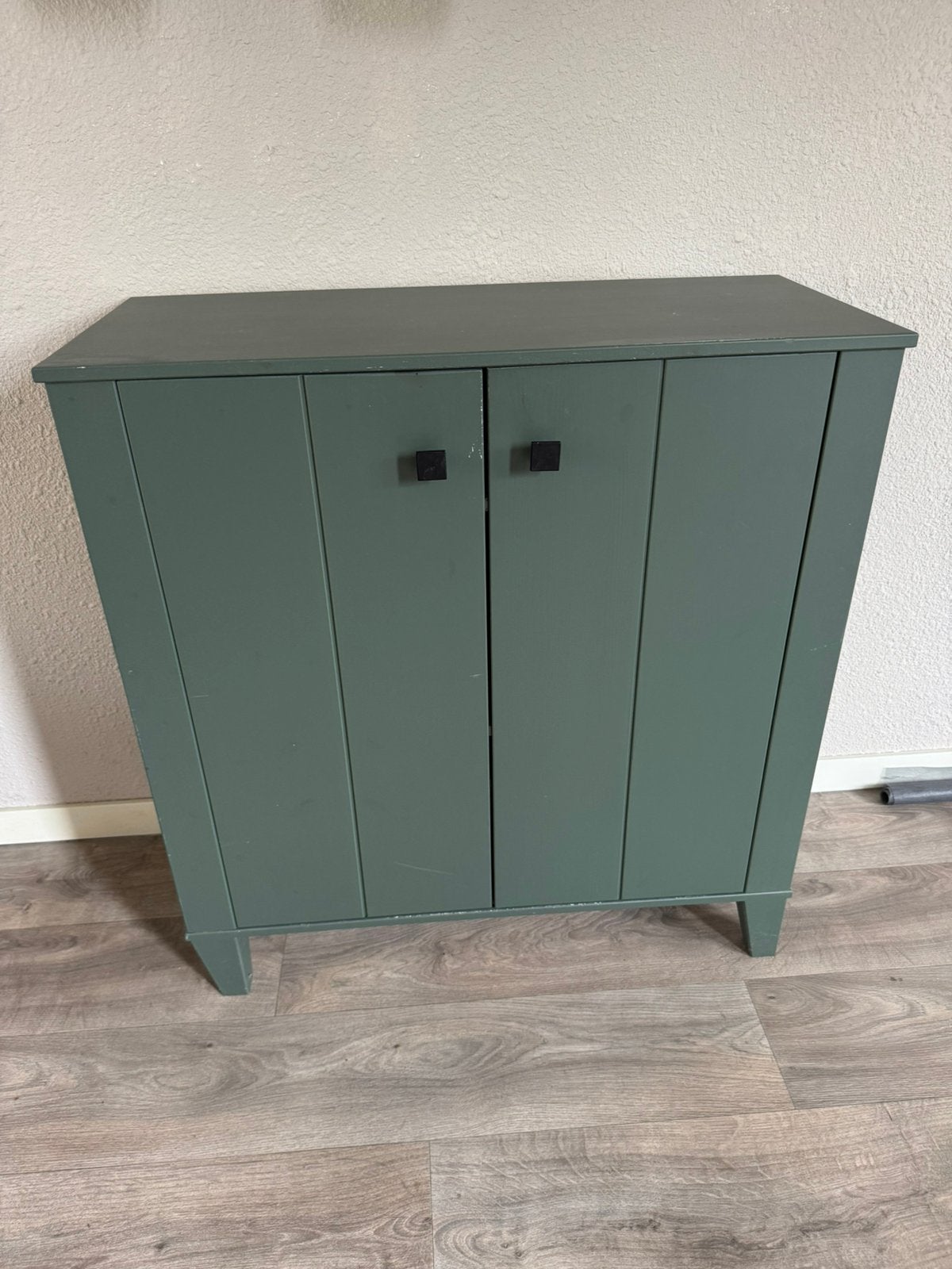Compact kastje kast groen hout dressoir, Ophalen, Zo goed als nieuw, 25 tot 50 cm, 50 tot 100 cm