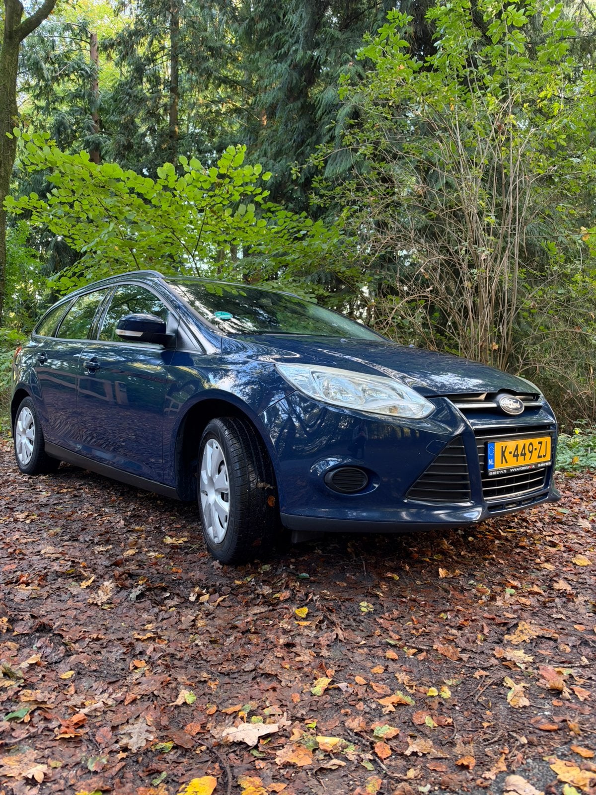 Ford Focus 1.6 Ti-vct 77KW Wagon 2012 Blauw, Auto's, 1596 cc, Stof, 4 cilinders, 1207 kg