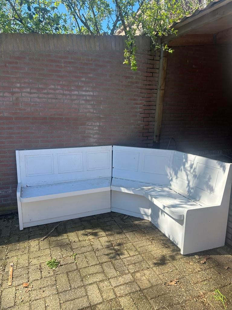 Hoek bank hout, Ophalen
