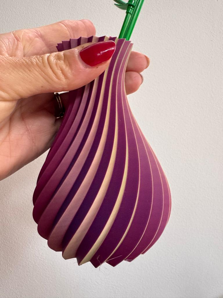 Kleine 3D-geprinte vaas - meerkleurig design - waterdicht, Kunststof, Overige kleuren, Nieuw, Ophalen of Verzenden