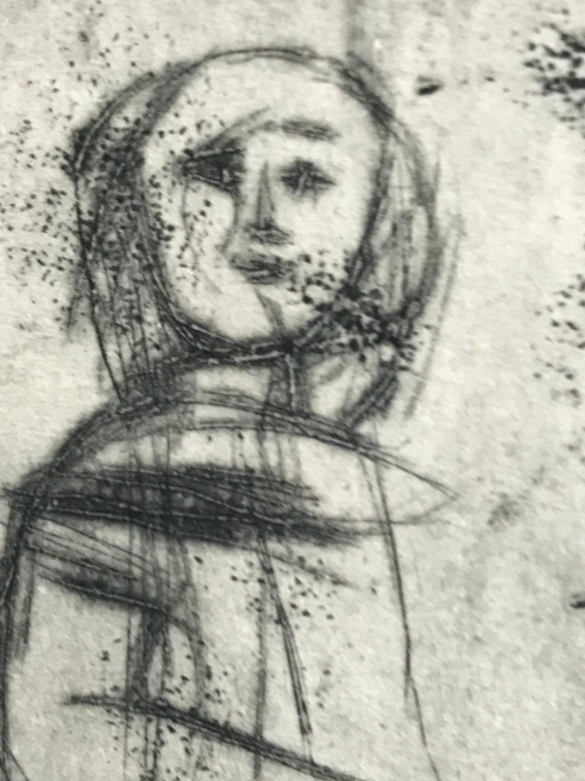 Jef Diederen, ets, meisje, Antiek en Kunst, Ophalen of Verzenden