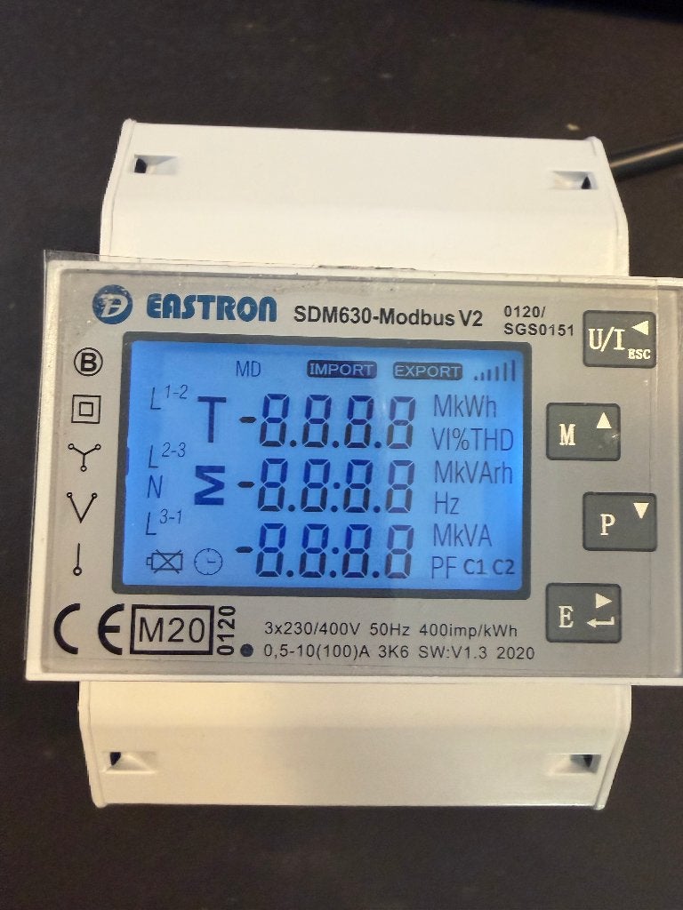 Eastron SDM630 Modbus V2 – 3-fase energiemeter, Verzenden, Zo goed als nieuw
