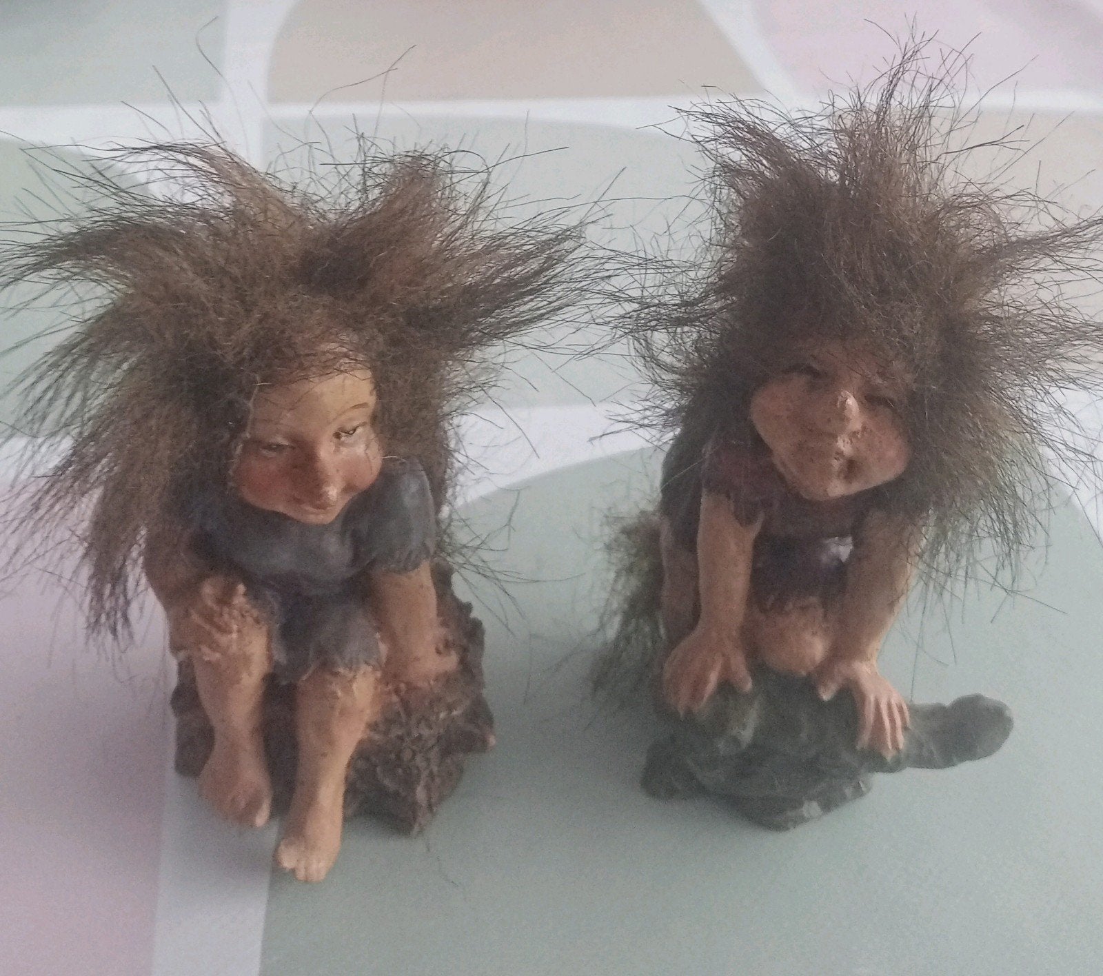 Vintage kleine trol. (Goblin, Gremlin elf), Ophalen, Zo goed als nieuw, Fantasy