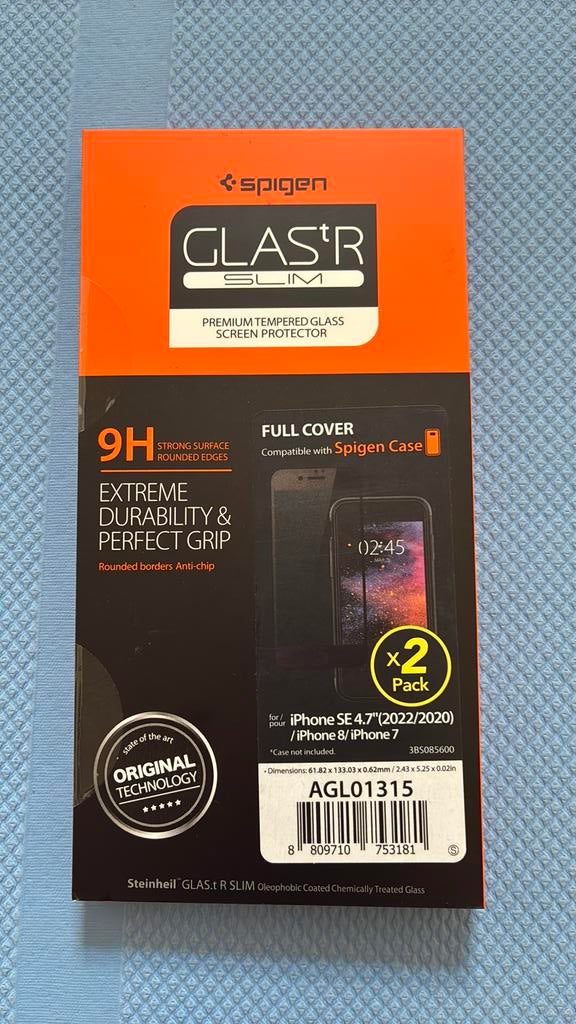 2x Spigen screen protectors iPhone SE iPhone 7 of iPhone 8, Telecommunicatie, Mobiele telefoons | Hoesjes en Frontjes | Apple iPhone