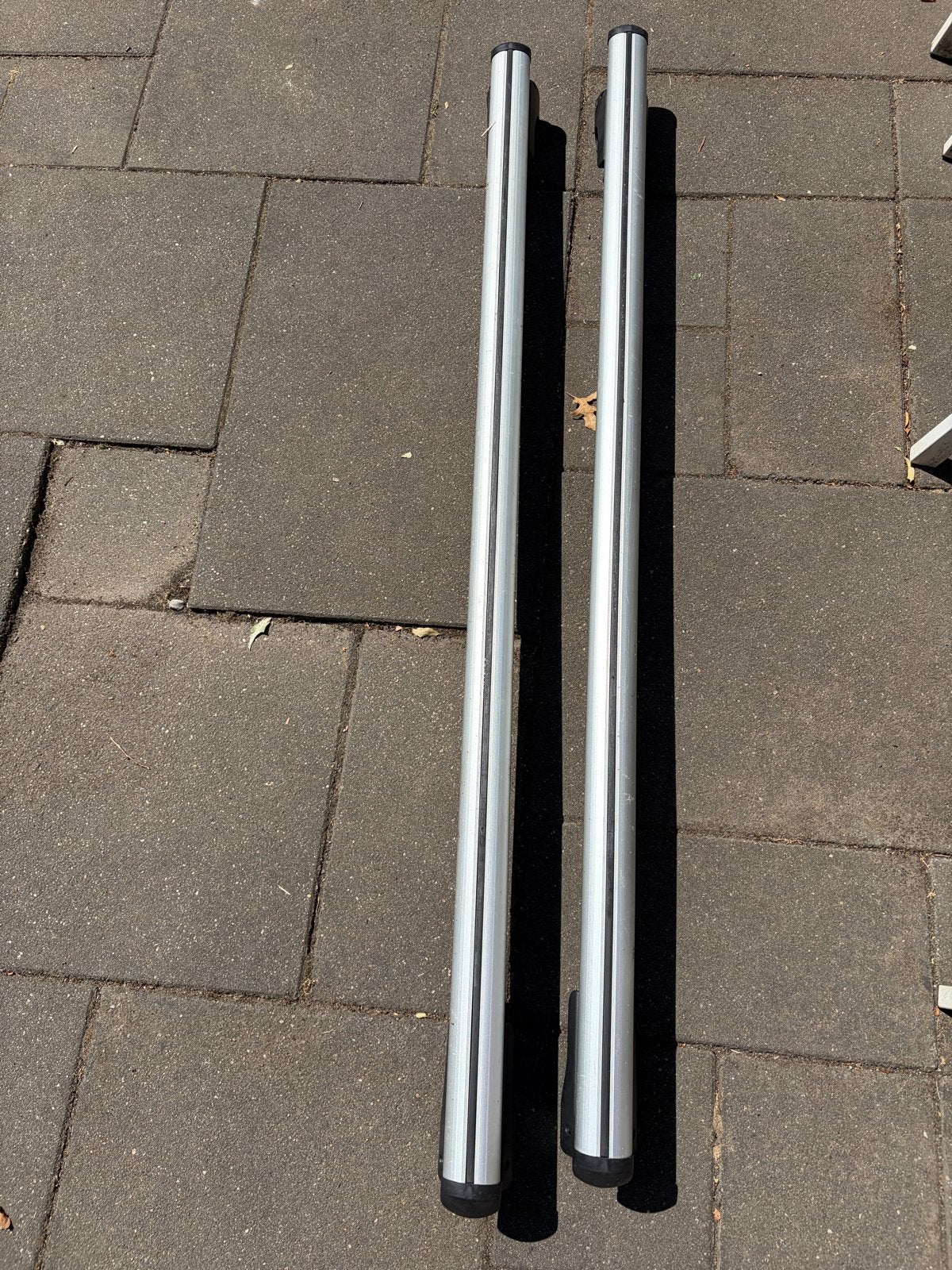 Universele dakdragers voor open dakrails - 126cm breed, Ophalen, Gebruikt