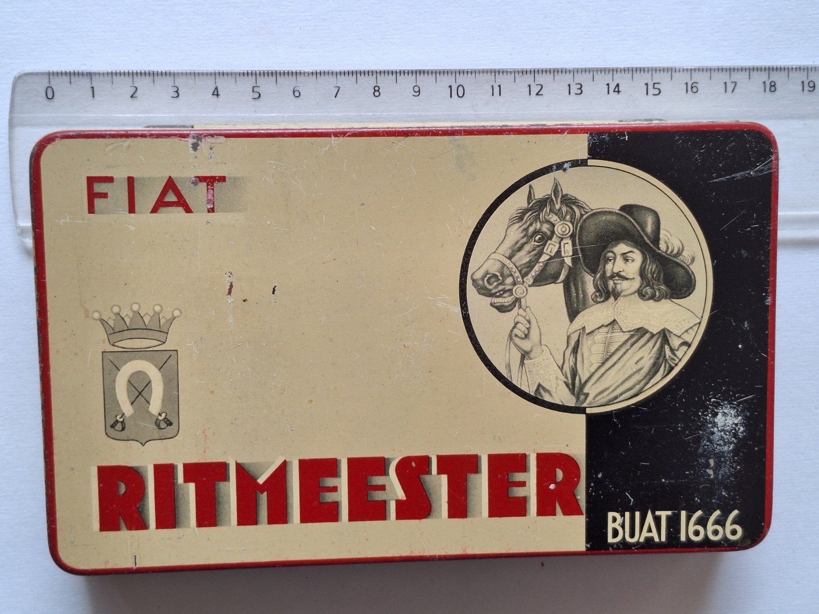 Sigarendoosje Ritmeester, Ophalen of Verzenden, Sigarenbandjes