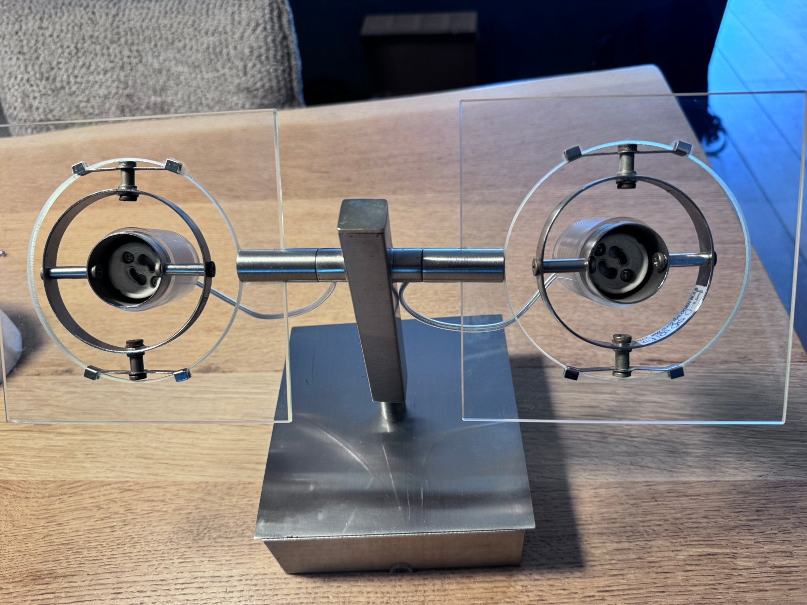 Ikea Fuga 2 spots plafondlamp, Halogeen, GU10, Ophalen of Verzenden, Zo goed als nieuw