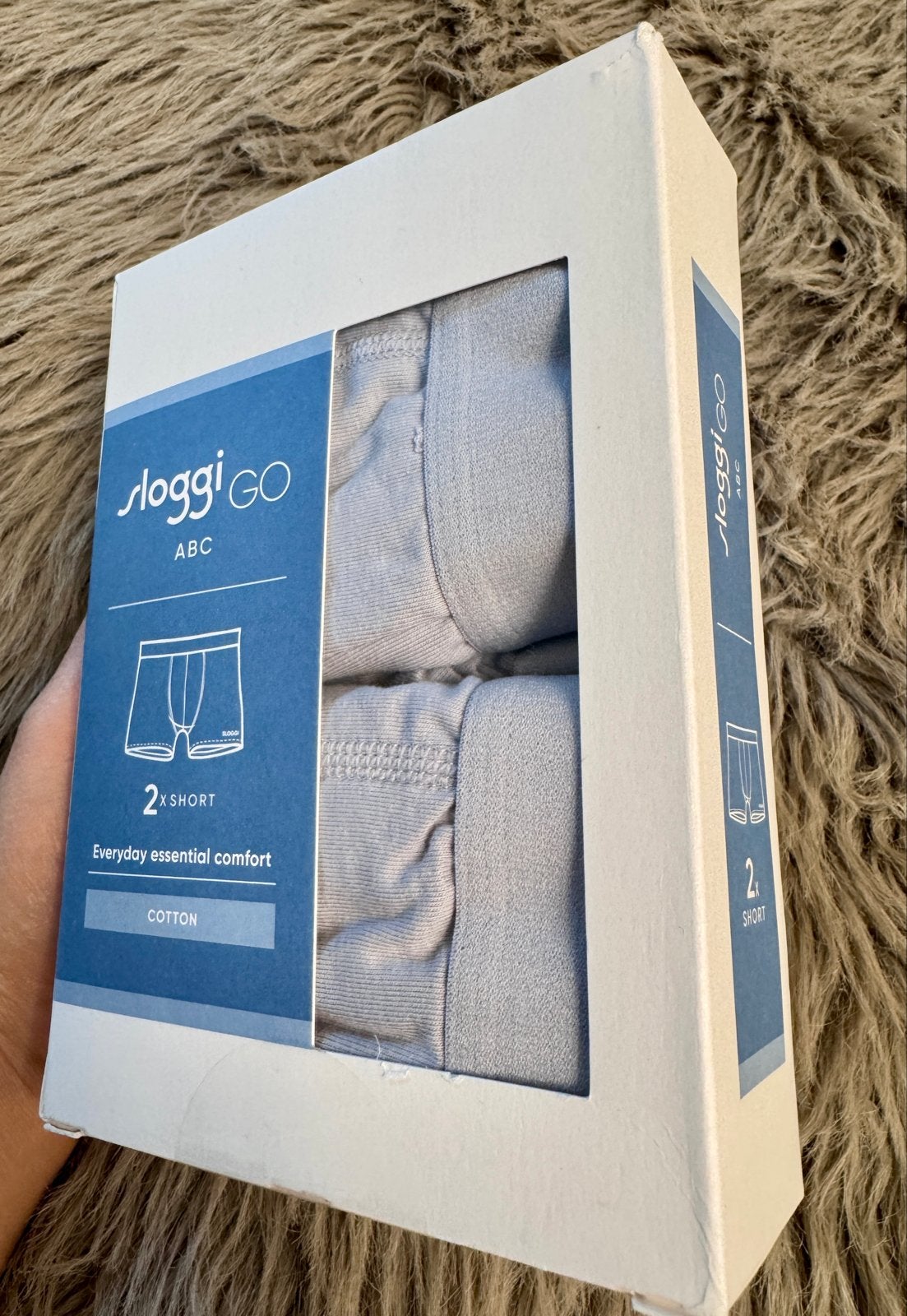 Sloggi GO ABC 2x Short - Heren Boxershorts Maat M Grijs, Kleding | Heren, Ophalen of Verzenden, Grijs, Boxer