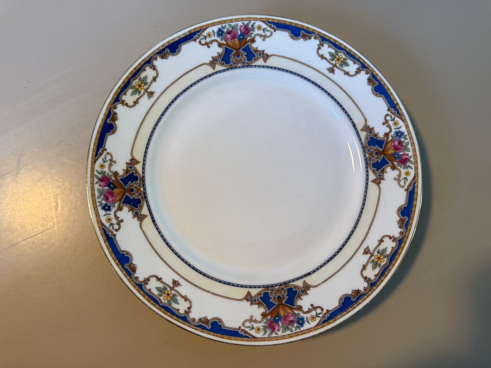 Twee antieke porseleinen Epiag borden | patroon 7303, Ophalen of Verzenden