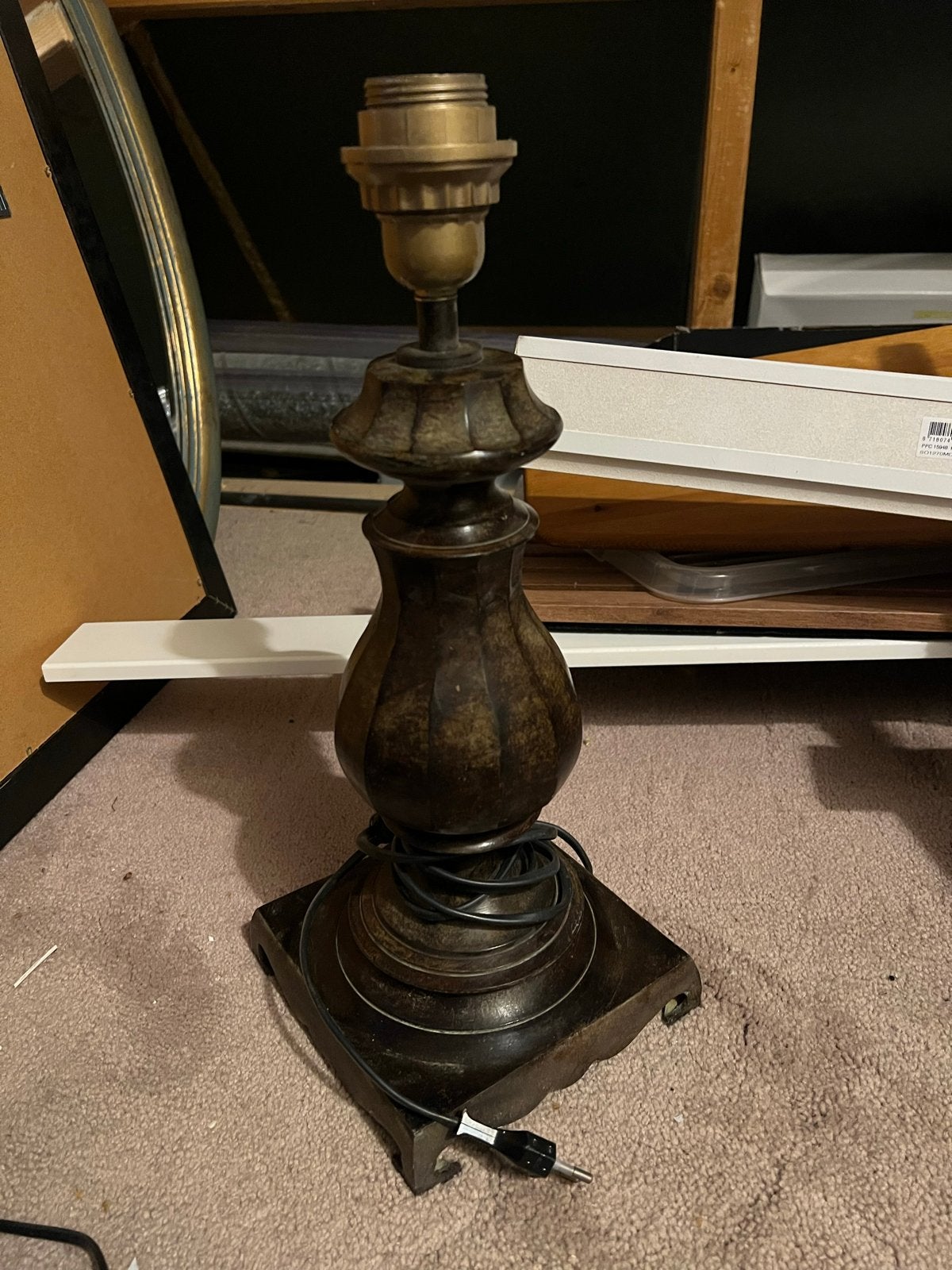 Vintage Tafellamp - Klassiek Design, Made in India, Ophalen