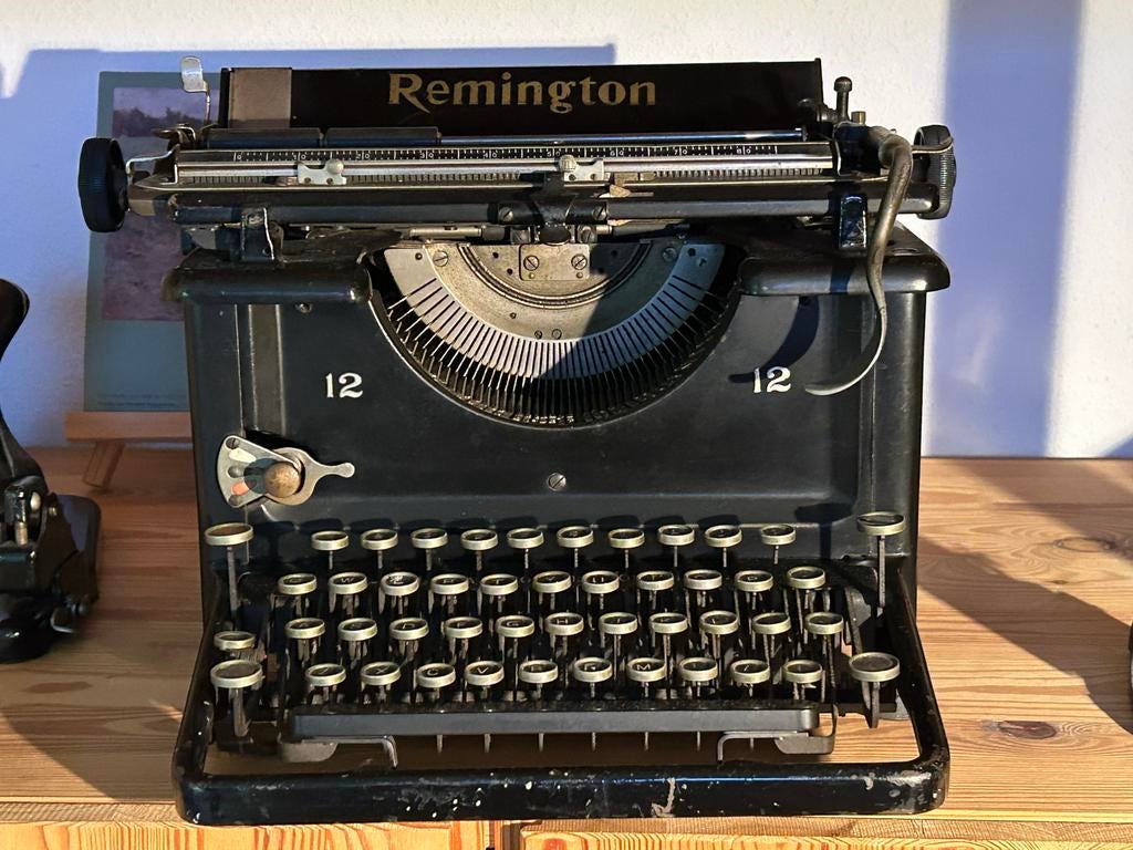 Mooie antieke Remington 12/12 typemachine 1930, Diversen, Typemachines, Ophalen, Gebruikt