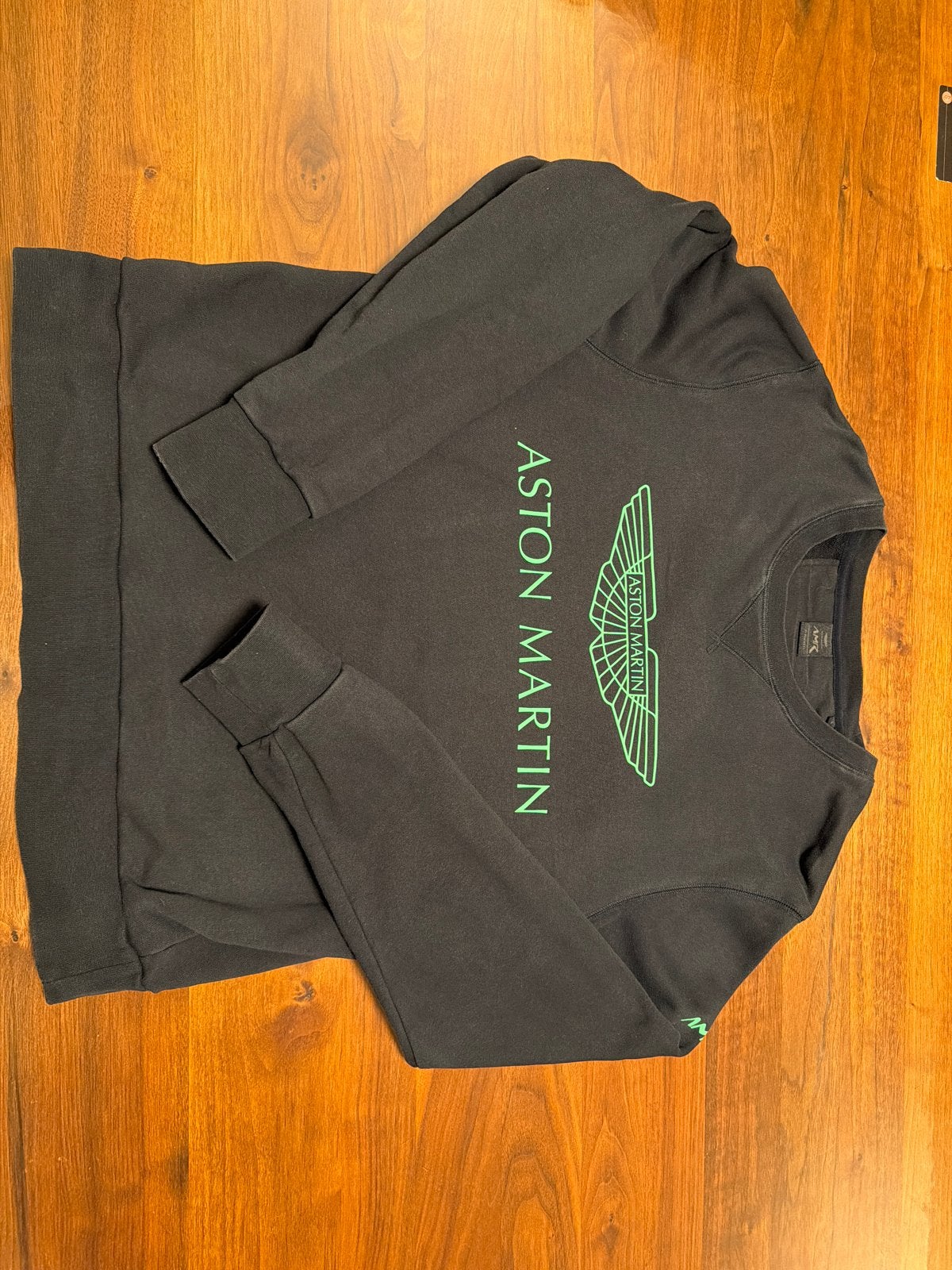 Aston Martin AMR by Hackett sweater - Maat L, Ophalen of Verzenden, Gedragen, Maat 52/54 (L), Grijs