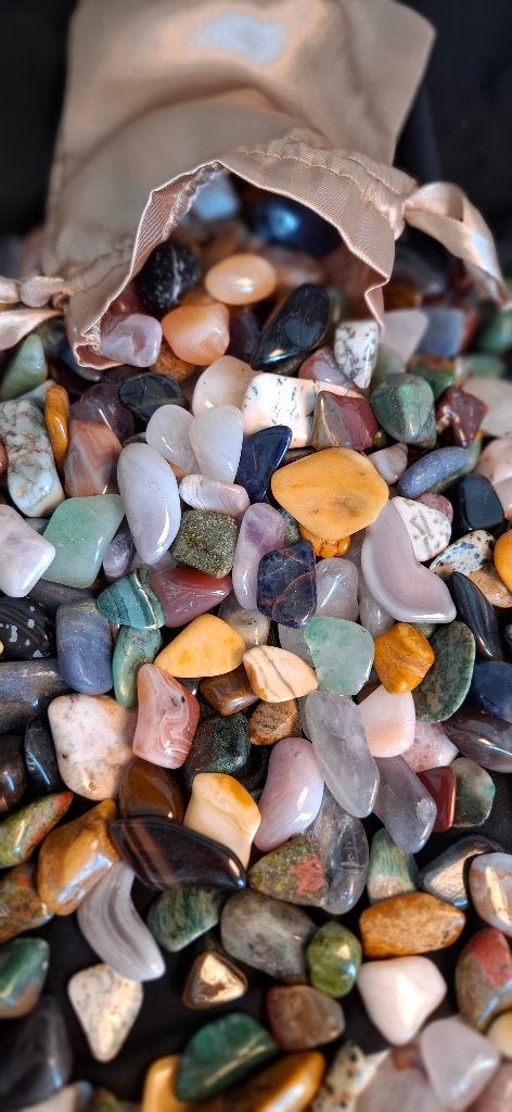 Edelstenen & Kristallen Mix (Trommelstenen) per 100g, Ophalen of Verzenden, Mineraal