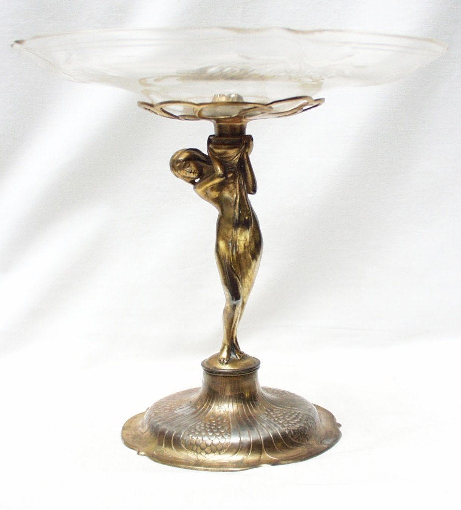 Art Nouveau fruitschaal - Orivit., Antiek en Kunst, Ophalen of Verzenden