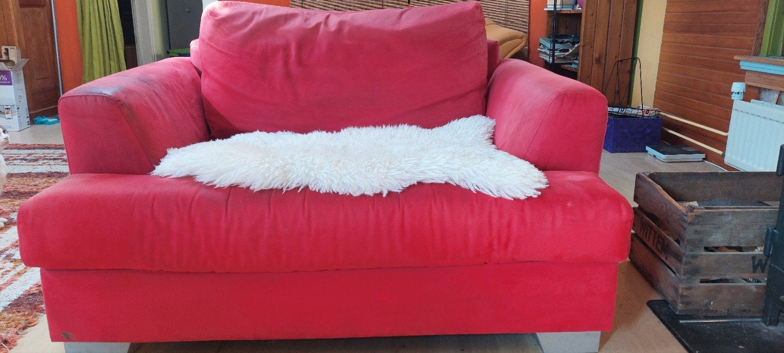 Loveseat bank GRATIS afhalen, Ophalen, Gebruikt, 75 tot 100 cm, Tweepersoons