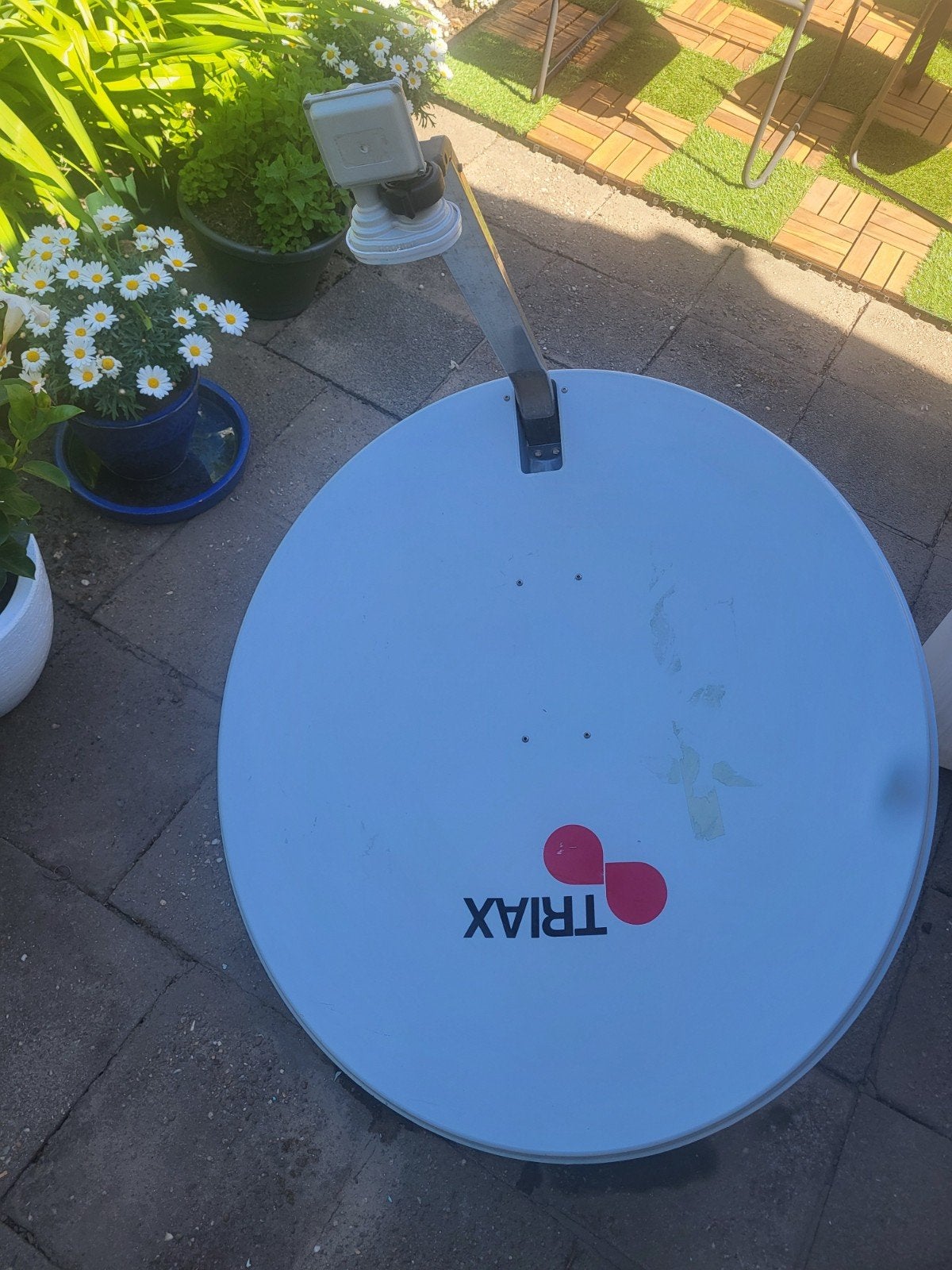 Triax   85 cm schotelantenne - Gebruikt, Audio, Tv en Foto, Ophalen of Verzenden, Gebruikt, (Schotel)antenne, Overige merken