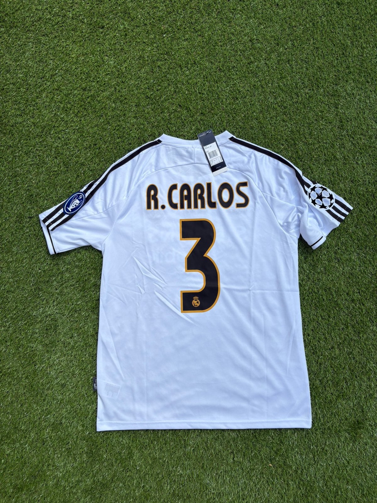 Real Madrid 2003/2004 Thuisshirt Roberto Carlos 3 Maat L/XL, Ophalen of Verzenden, Nieuw, Shirt