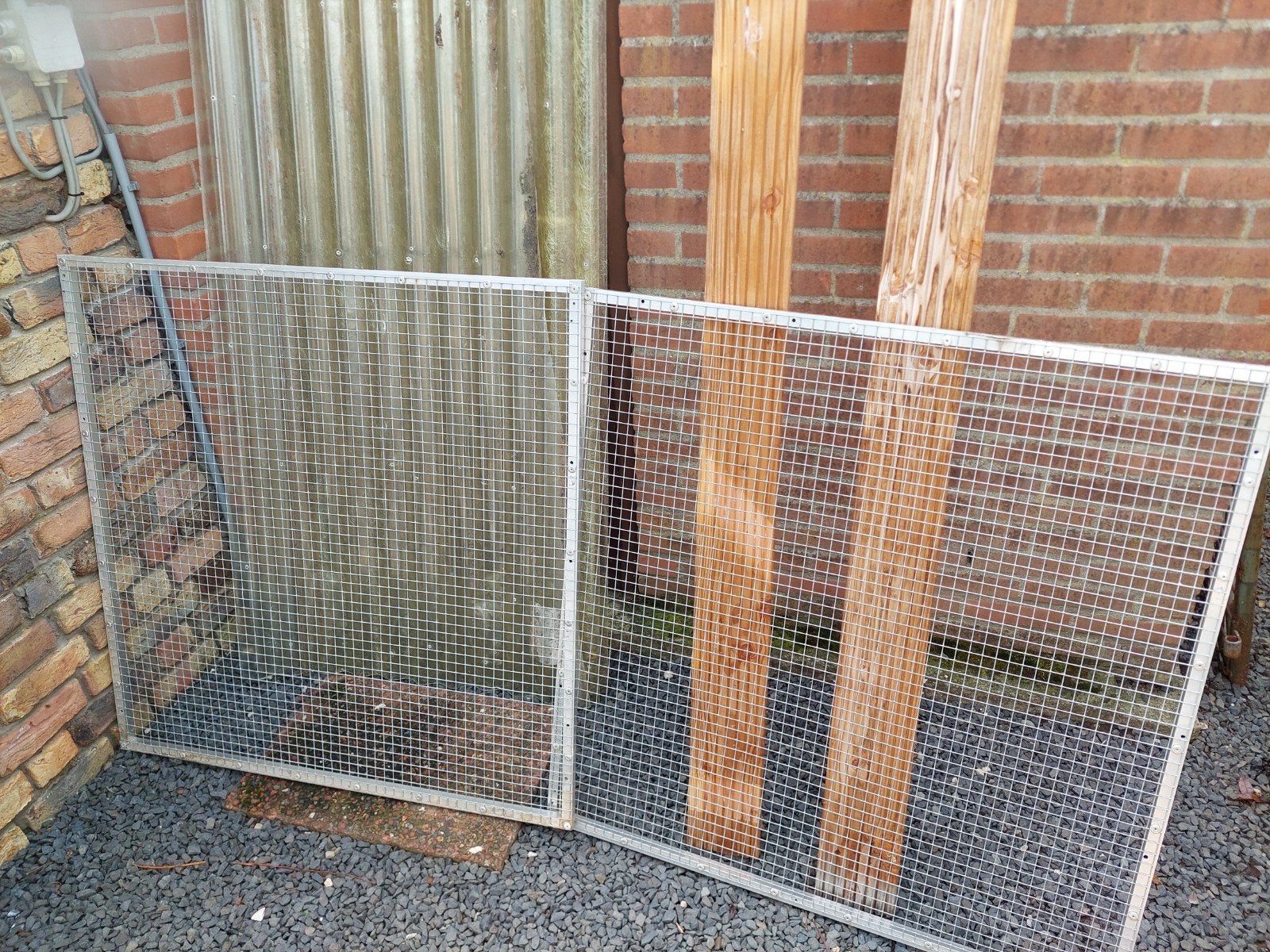 2 volière panelen, Dieren en Toebehoren, Vogels | Hokken en Kooien, Ophalen, Aluminium, Volière