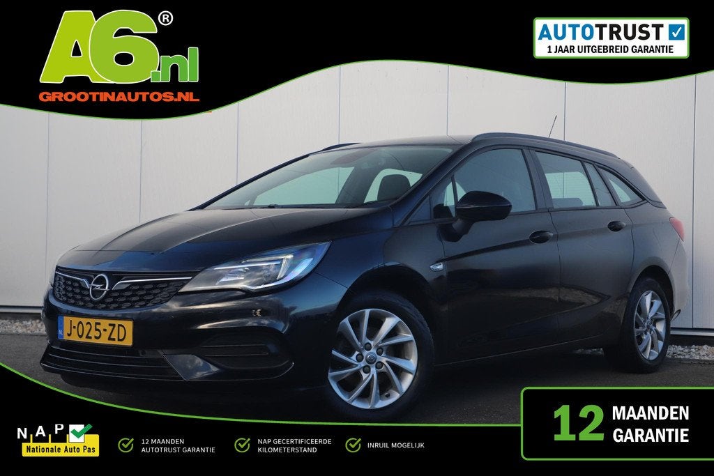 Opel Astra Sports Tourer 1.2 Edition 110PK 16 inch LMV Navig, Auto's, Voorwielaandrijving, Stof, Gebruikt, 1199 cc