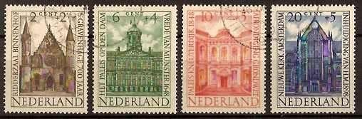Nederland NVPH nr 500/3 gestempeld Zomerzegels 1948, Postzegels en Munten, Postzegels | Nederland, Ophalen of Verzenden, Na 1940