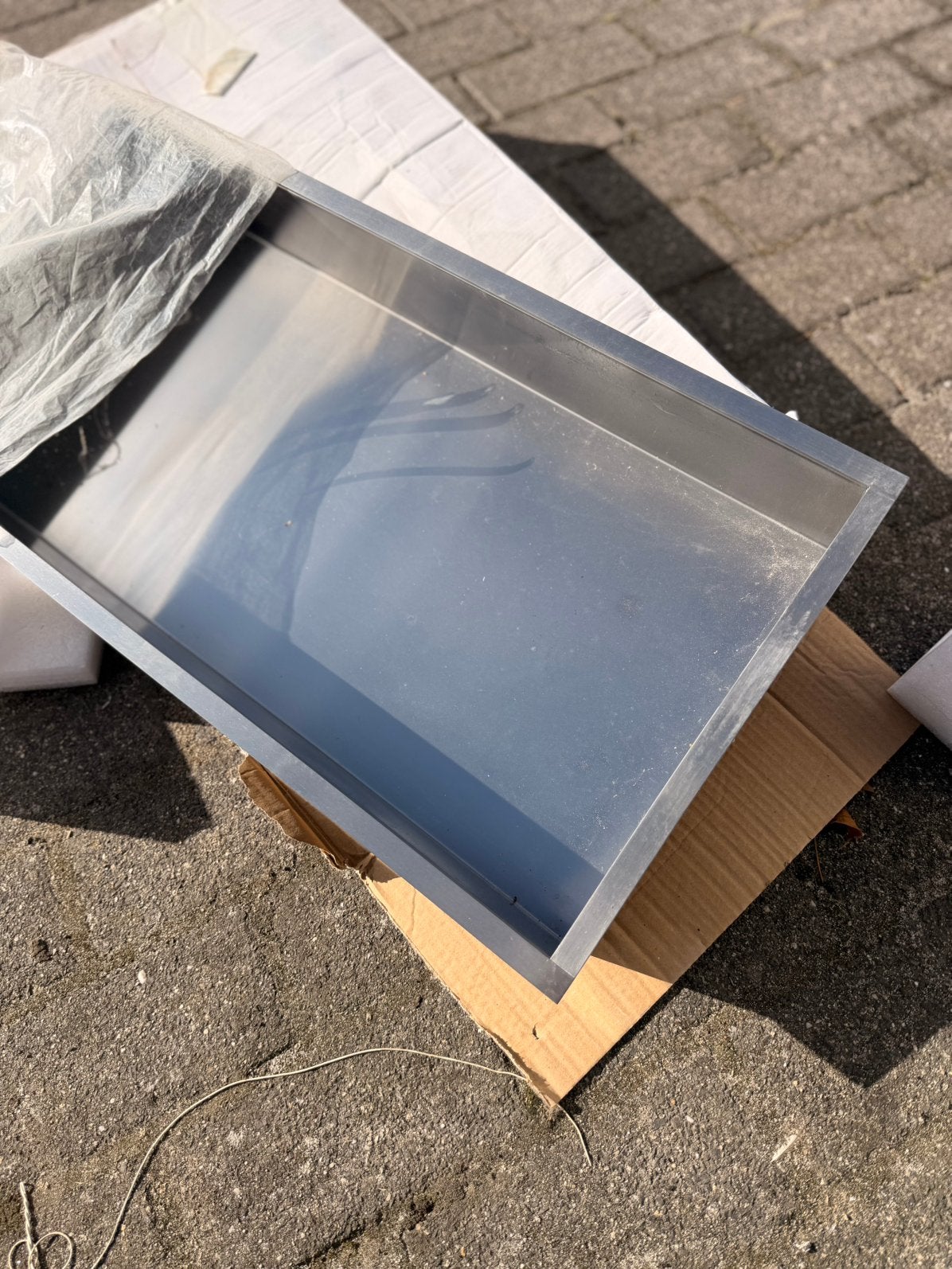 Inbouwnis gunmetal 600x300mm nieuw, Ophalen of Verzenden, Nieuw, Douche
