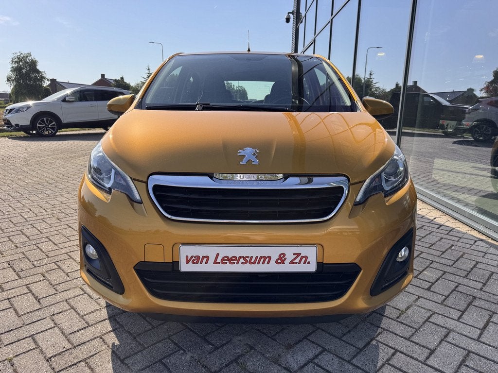 Peugeot 108 1.0 e-VTi Active | Airco | Nugget Yellow, Auto's, Voorwielaandrijving, Stof, Gebruikt, 4 stoelen