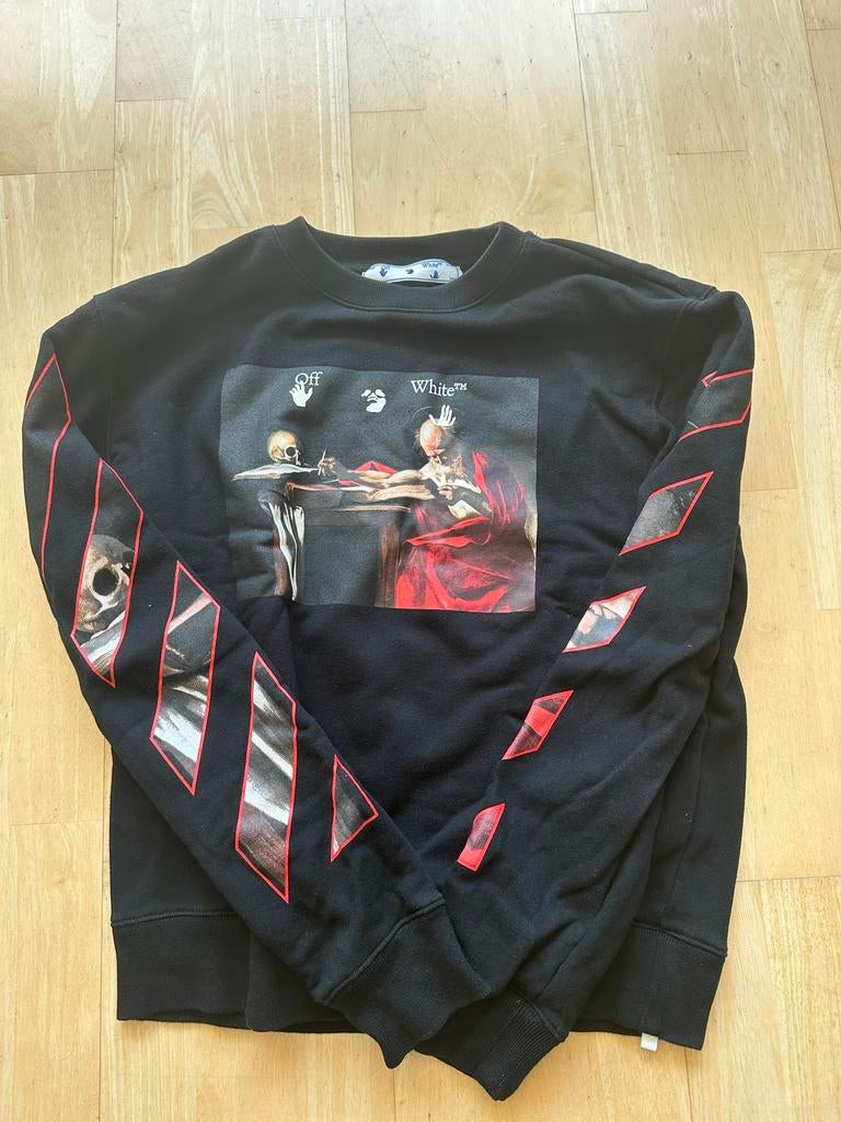 Off-White Black Sweater “Caravaggio”, Ophalen of Verzenden, Zo goed als nieuw, Maat 48/50 (M), Zwart