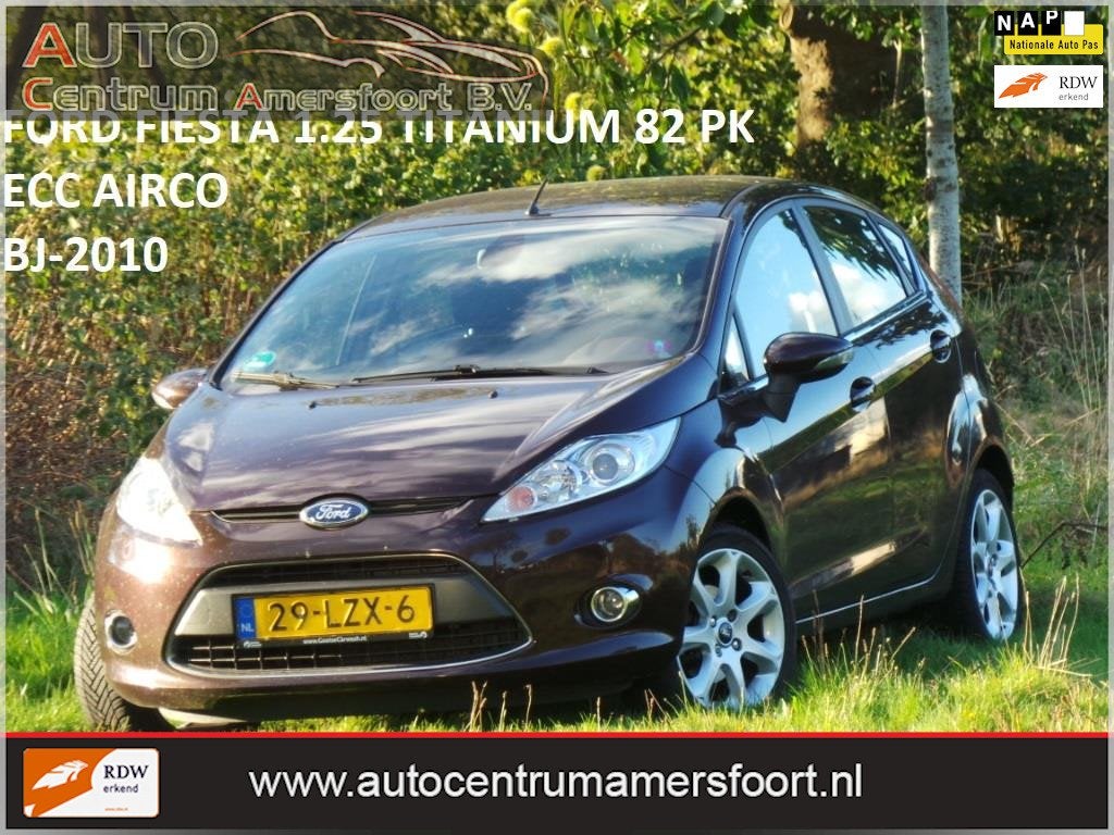 Ford Fiesta 1.25 Titanium ( INRUIL MOGELIJK ), Auto's, Voorwielaandrijving, Euro 5, 1242 cc, 82 pk