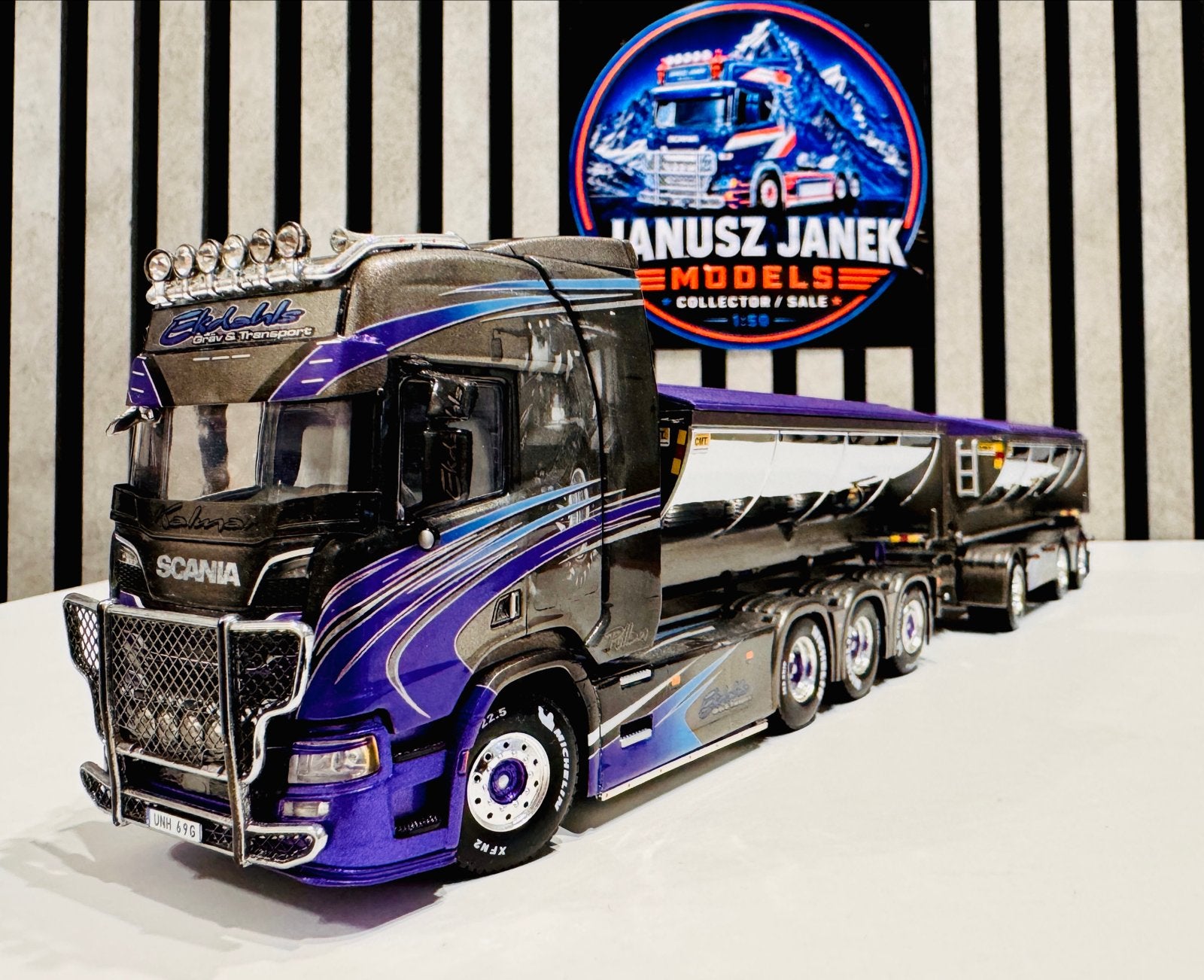 SCANIA (R) CR20H "EKDAHLS GRÄV" Wsi 1:50, Verzenden, Zo goed als nieuw, Bus of Vrachtwagen, Wsi