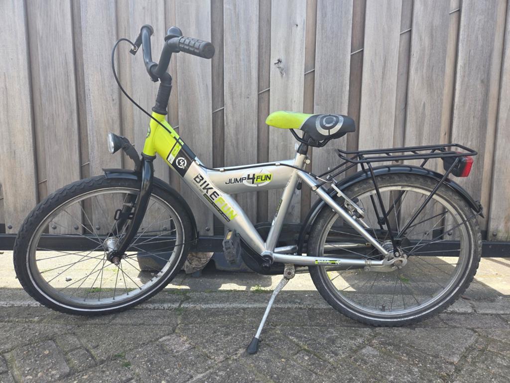 Jongensfiets jump4fun, Ophalen, Terugtraprem, Gebruikt, Handrem