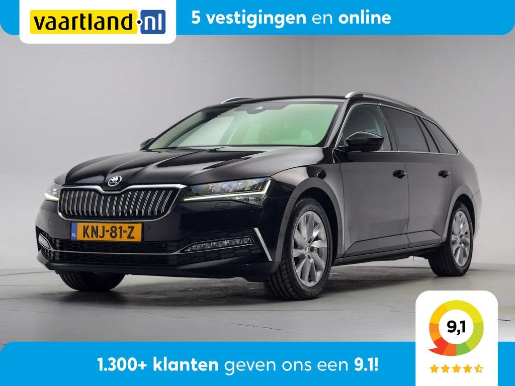 Skoda Superb Combi 1.4 TSI iV PHEV Business Edition Plus [ V, Auto's, Skoda, Automaat, Gebruikt, Zwart, 1600 kg