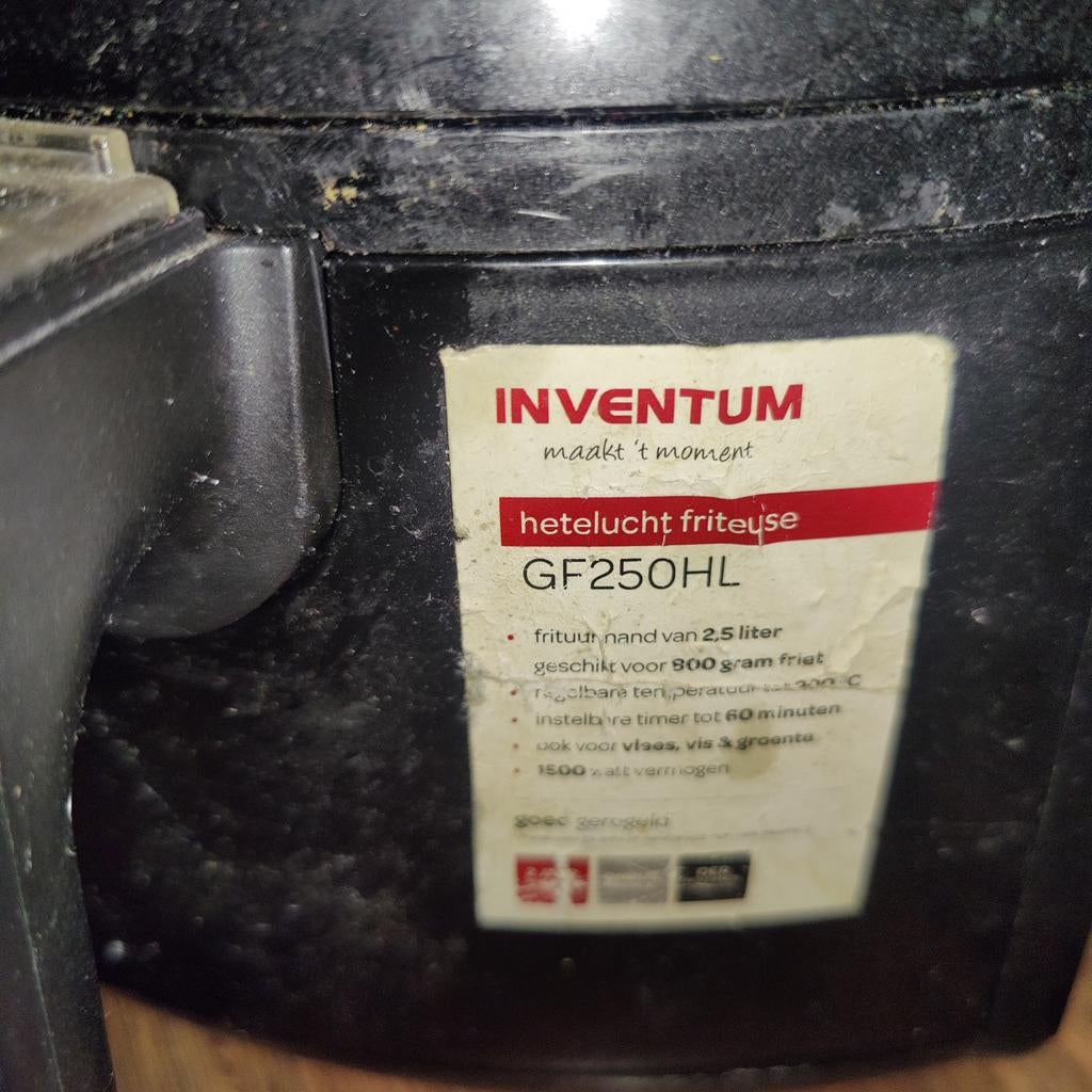 Inventum Airfryer. Gebruikt, maar werkt perfect. Gratis, Witgoed en Apparatuur, Airfryers, Ophalen