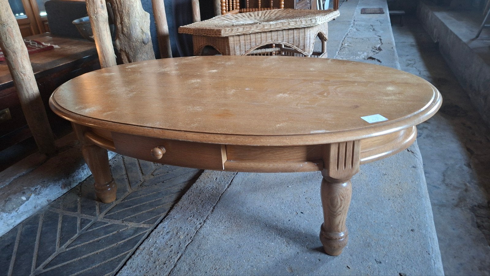 salontafel, Ophalen, Ovaal, 100 tot 150 cm, 50 tot 100 cm