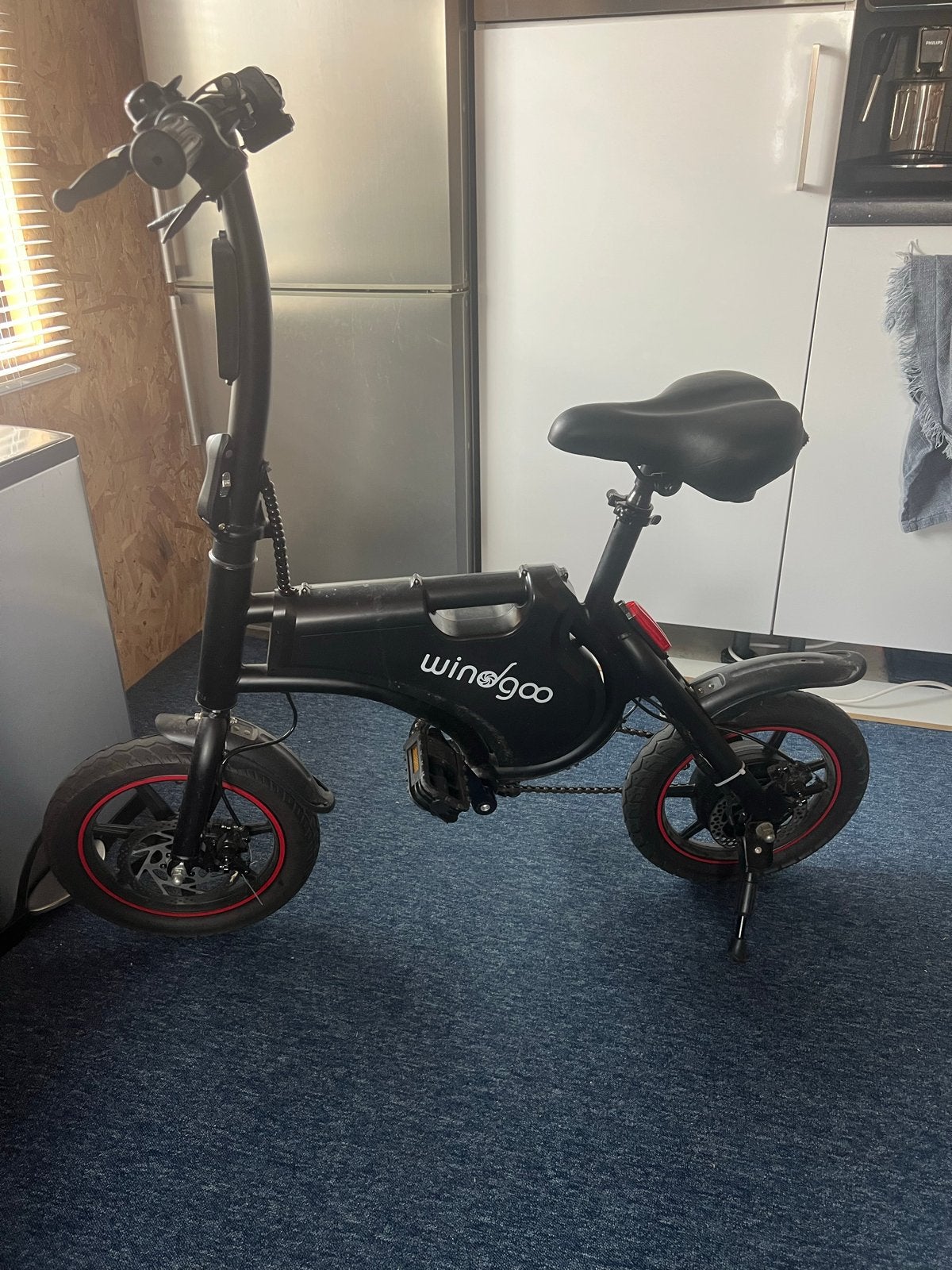 Windgoo B5 Opvouwbare Elektrische Fiets - Compact & Handig, Minder dan 30 km per accu, Gebruikt, Minder dan 47 cm, Ophalen