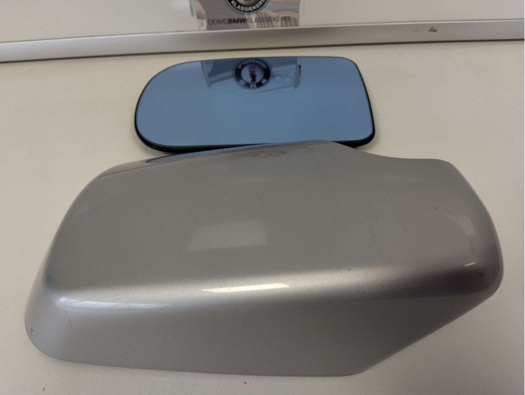 BMW 5serie E39 3serie E46 spiegelkap Rechts titansilber+glas, Auto-onderdelen, Niet ingevuld, Gebruikt, Niet ingevuld, Ophalen of Verzenden