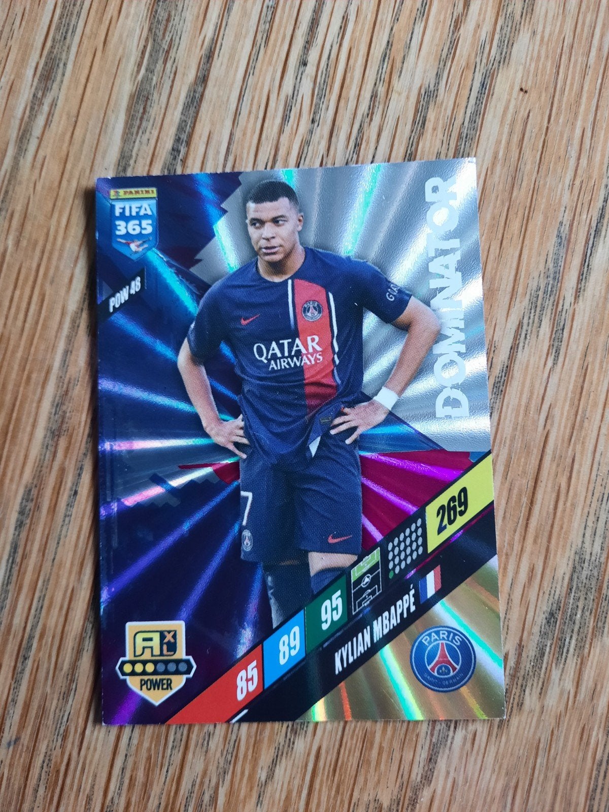 Kylian Mbappé FIFA 365 Adrenalyn XL 2024 kaart, Ophalen of Verzenden, Zo goed als nieuw, Buitenlandse clubs, Spelerskaart