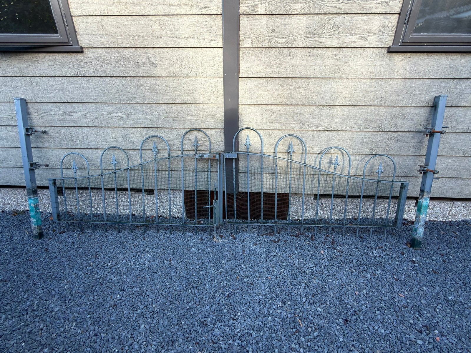 Sier gietijzeren toegangspoort, Tuin en Terras, Ophalen of Verzenden, Gebruikt, IJzer, Sierhekwerk