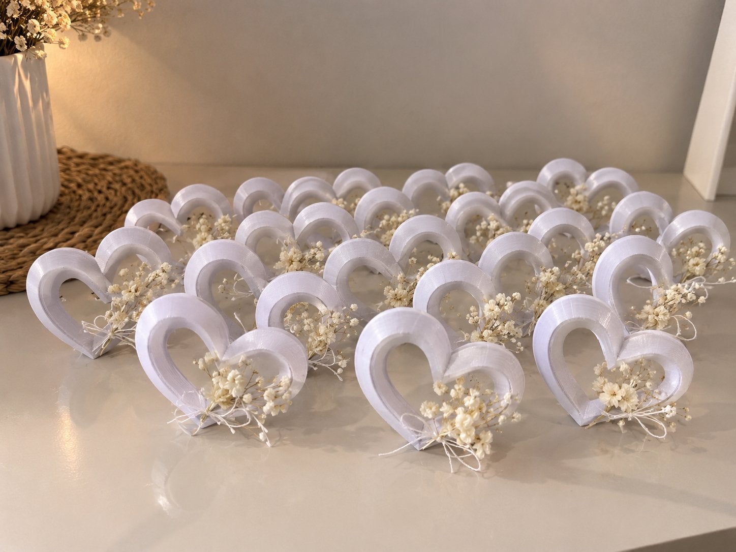3D Hartjes Bedankjes – Bruiloft / Feest (Vanaf €1), Ophalen of Verzenden, Zo goed als nieuw, Versiering, Geboorte of Huwelijk