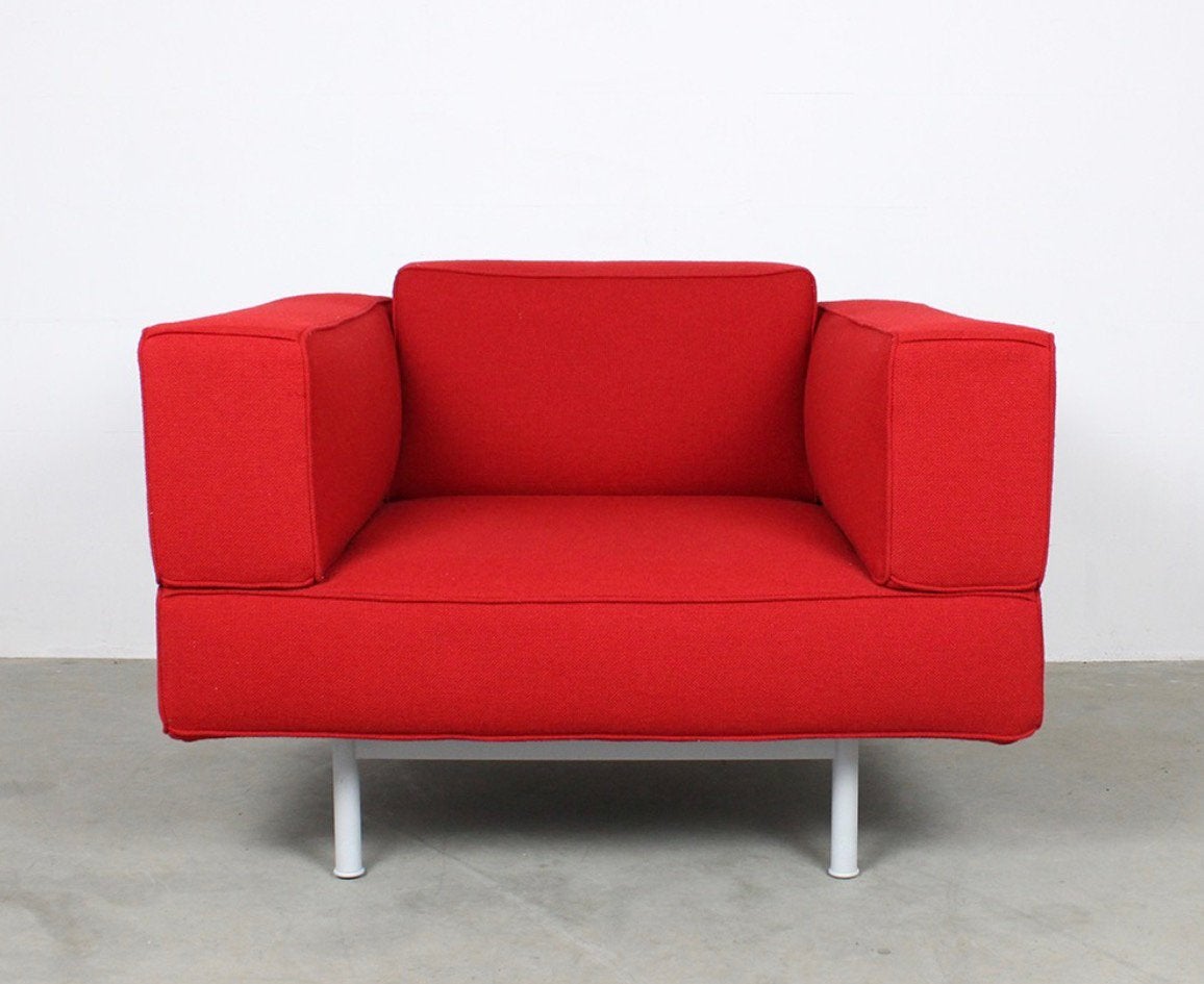 Cassina Reef draaibare fauteuil, design by Piero Lissoni, Ophalen, Eenpersoons, 75 tot 100 cm, Zo goed als nieuw