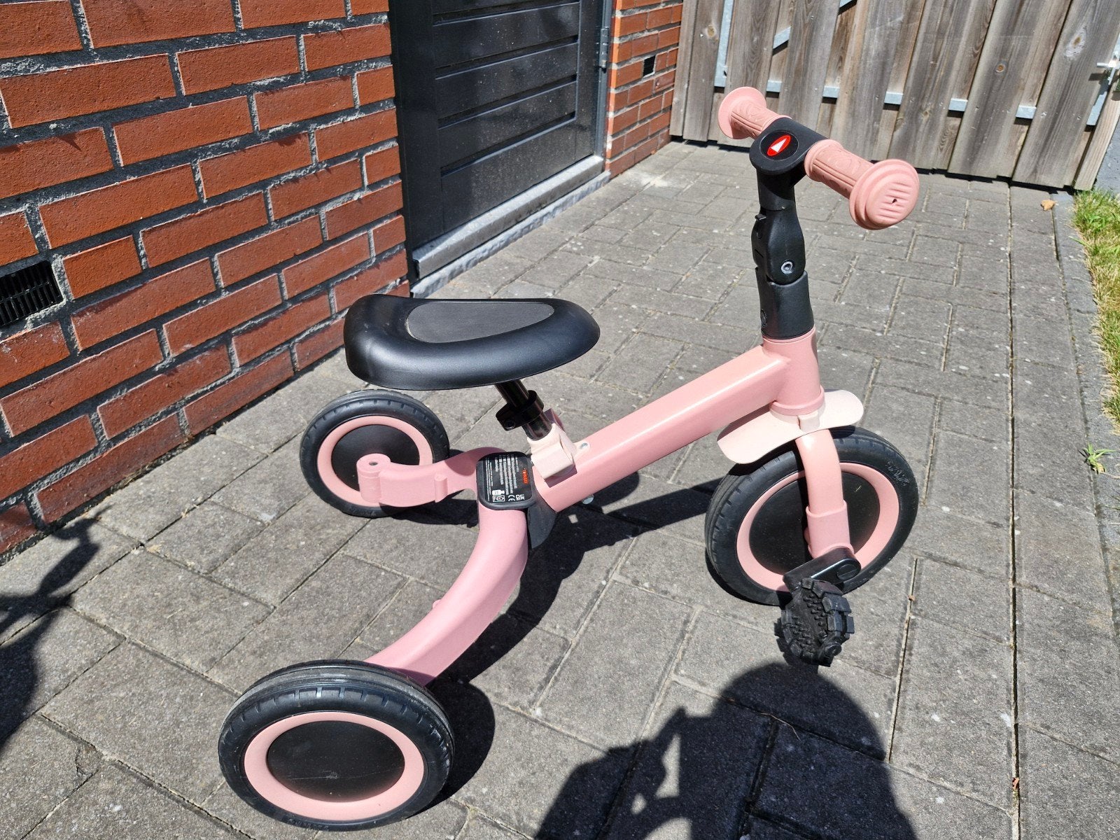 Topmark Kaya 3-in-1 roze loopfiets/driewieler voor kinderen, Ophalen, Zo goed als nieuw, Loopfiets