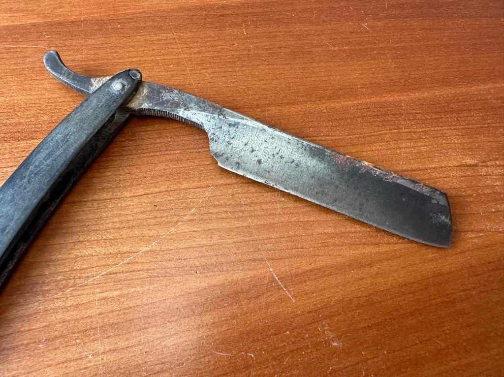 Antiek scheermes - Vintage open scheermes, Ophalen of Verzenden