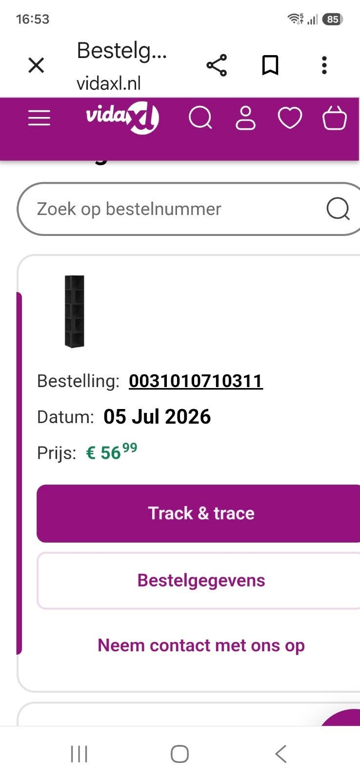hoekkastje zie foto,s, Ophalen, Met plank(en), Minder dan 50 cm, Nieuw
