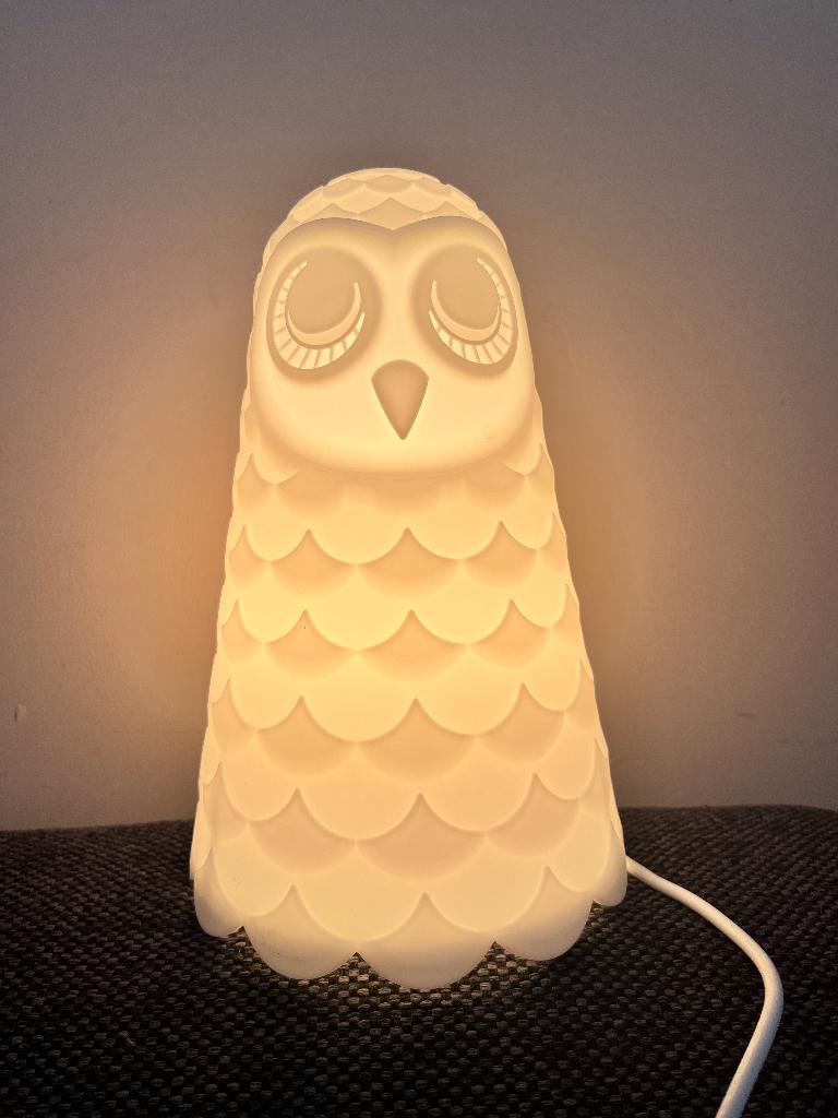 Lampje uil Solbo IKEA, Huis en Inrichting, Lampen | Tafellampen, Ophalen of Verzenden, Zo goed als nieuw, Kunststof, Minder dan 50 cm