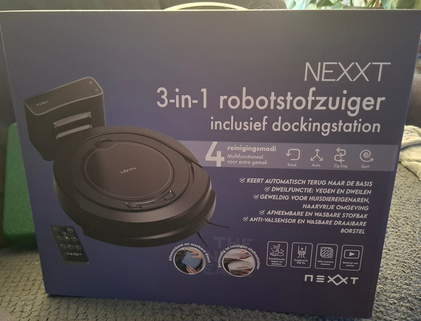 NEXXT 3-in-1 Robotstofzuiger met dweilfunctie  Nieuw in doos, Overige merken, Nieuw, Ophalen of Verzenden, Robotstofzuiger