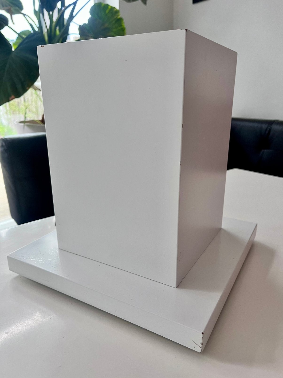 Piet Boon: Moderne witte tafellamp met E27 fitting, Ophalen, Wit, E27 (groot), Inclusief lichtbron